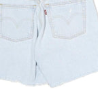 LEVI'S Womens Denim Blue Casual Cut-Off Shorts S W28 Distressed