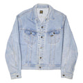 LEE Mens Blue Denim Jacket XL Cotton Blend Classic Button Closure Casual Vintage