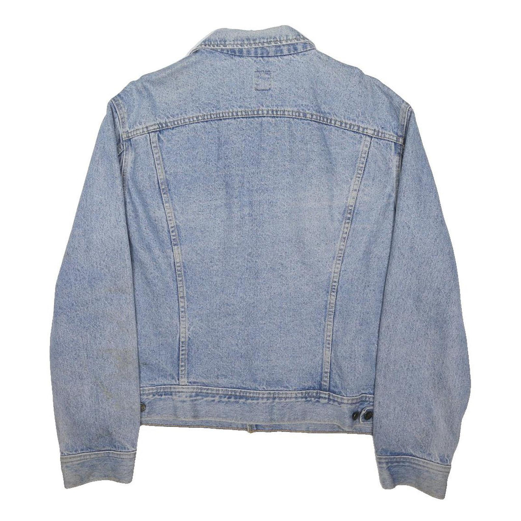 LEE Mens Blue Denim Jacket XL Cotton Blend Classic Button Closure Casual Vintage