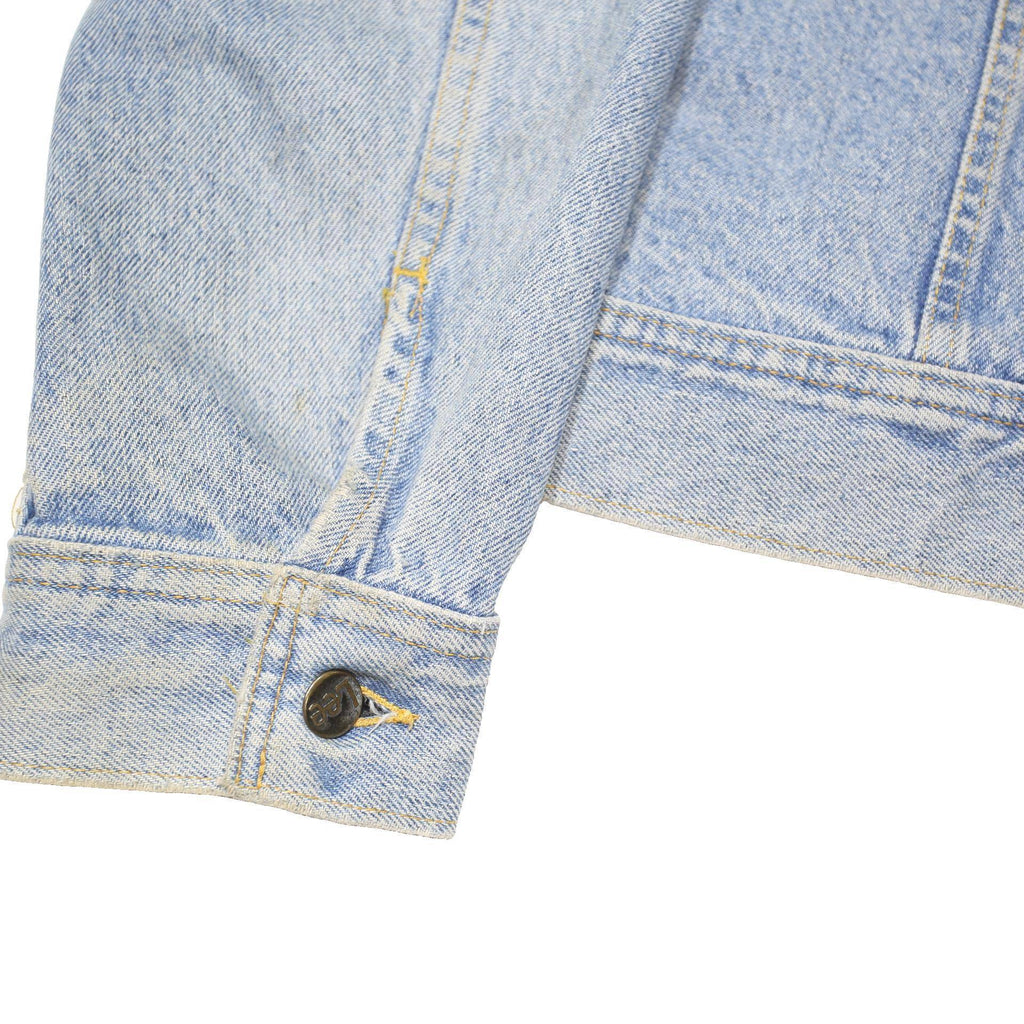 LEE Mens Blue Denim Jacket XL Cotton Blend Classic Button Closure Casual Vintage