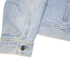 LEE Mens Blue Denim Jacket XL Cotton Blend Classic Button Closure Casual Vintage