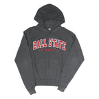 CHAMPION Mens Charcoal Grey Ball State University Hoodie XS Cotton Blend
