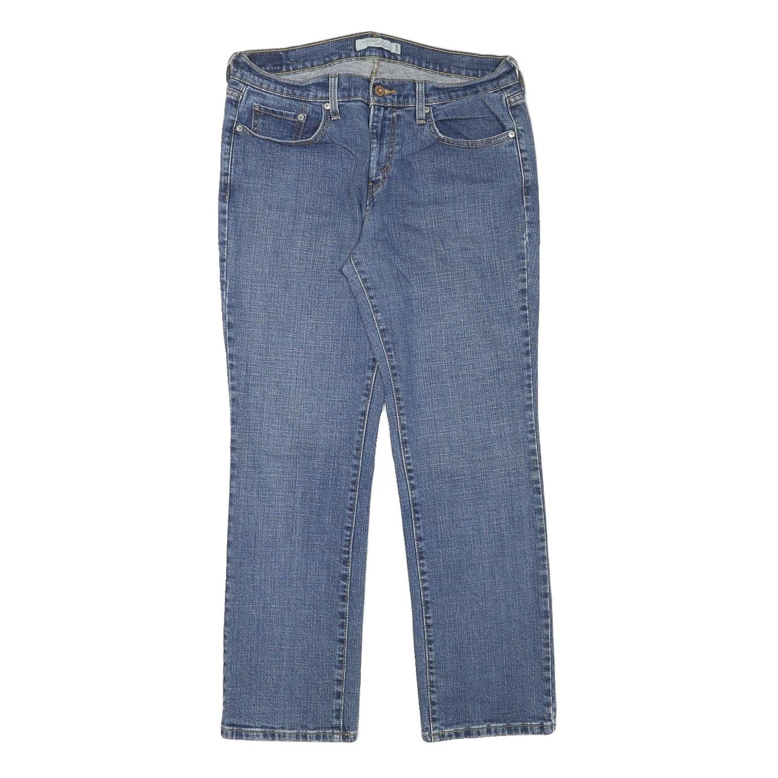 LEVI'S 505 Womens Jeans Blue Regular Straight Denim Medium W30 L29 Classic Fit