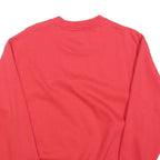 OREGON Mens Red Crew Neck Sweatshirt S Cotton Blend Pullover Casual Classic