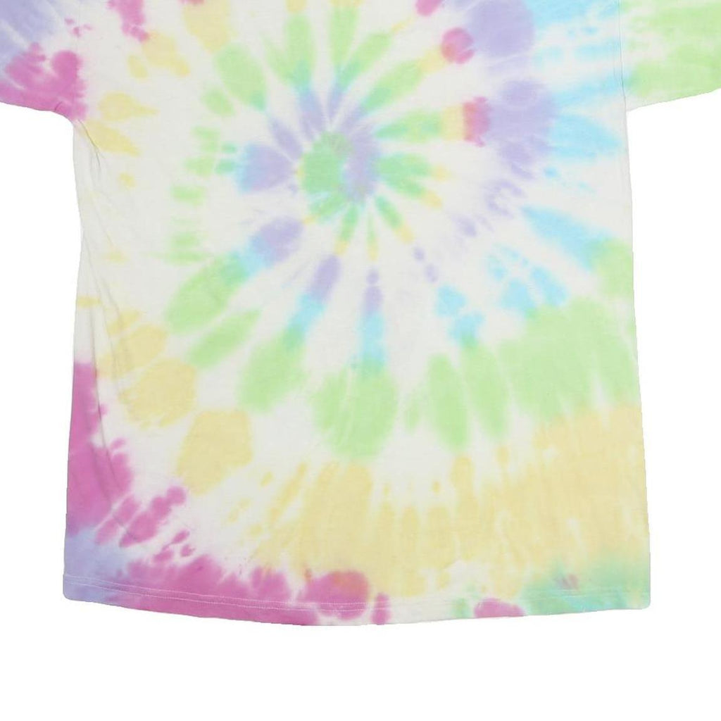 AUTHENTIC HENDRIX Mens Multicolour Tie Dye Graphic T-Shirt XL Short Sleeve Crew