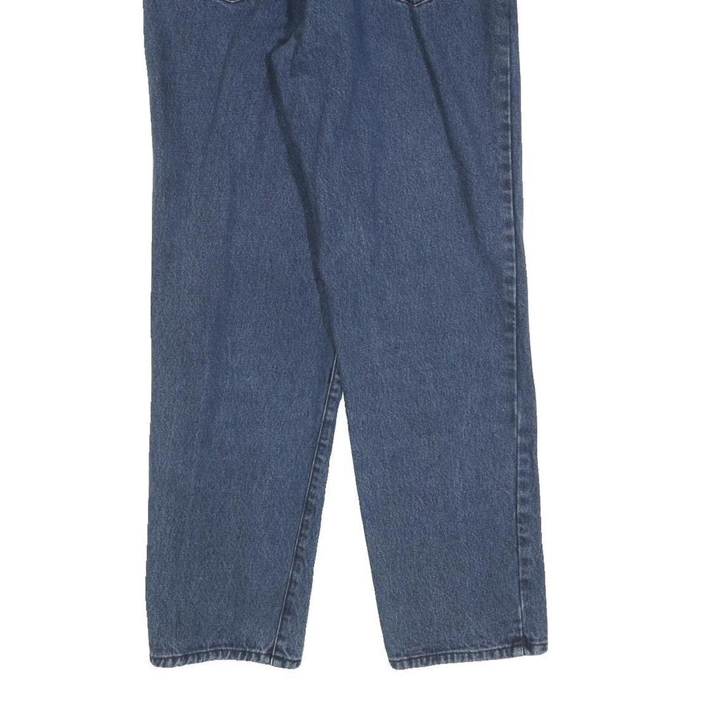 Womens Blue Regular Fit Straight Denim Cotton Blend Zip W29 L29 Classic Jeans