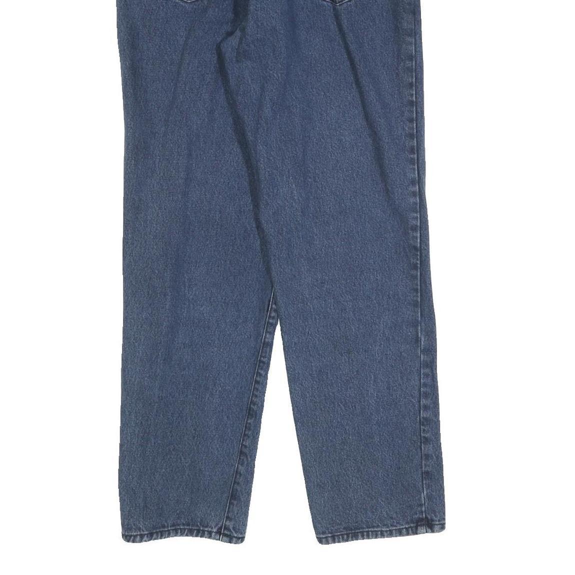 Womens Blue Regular Fit Straight Denim Cotton Blend Zip W29 L29 Classic Jeans