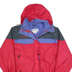 COLUMBIA Womens Red & Purple Outdoor Zip Jacket XL Polyester Blend