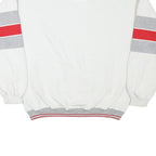GEAR Mens White & Red Valencia Crew Neck L Sweatshirt Polyester Blend Casual