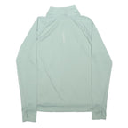 NIKE RUNNING Womens Green 1/4 Zip S Athletic Pullover Sweatshirt Sportswear