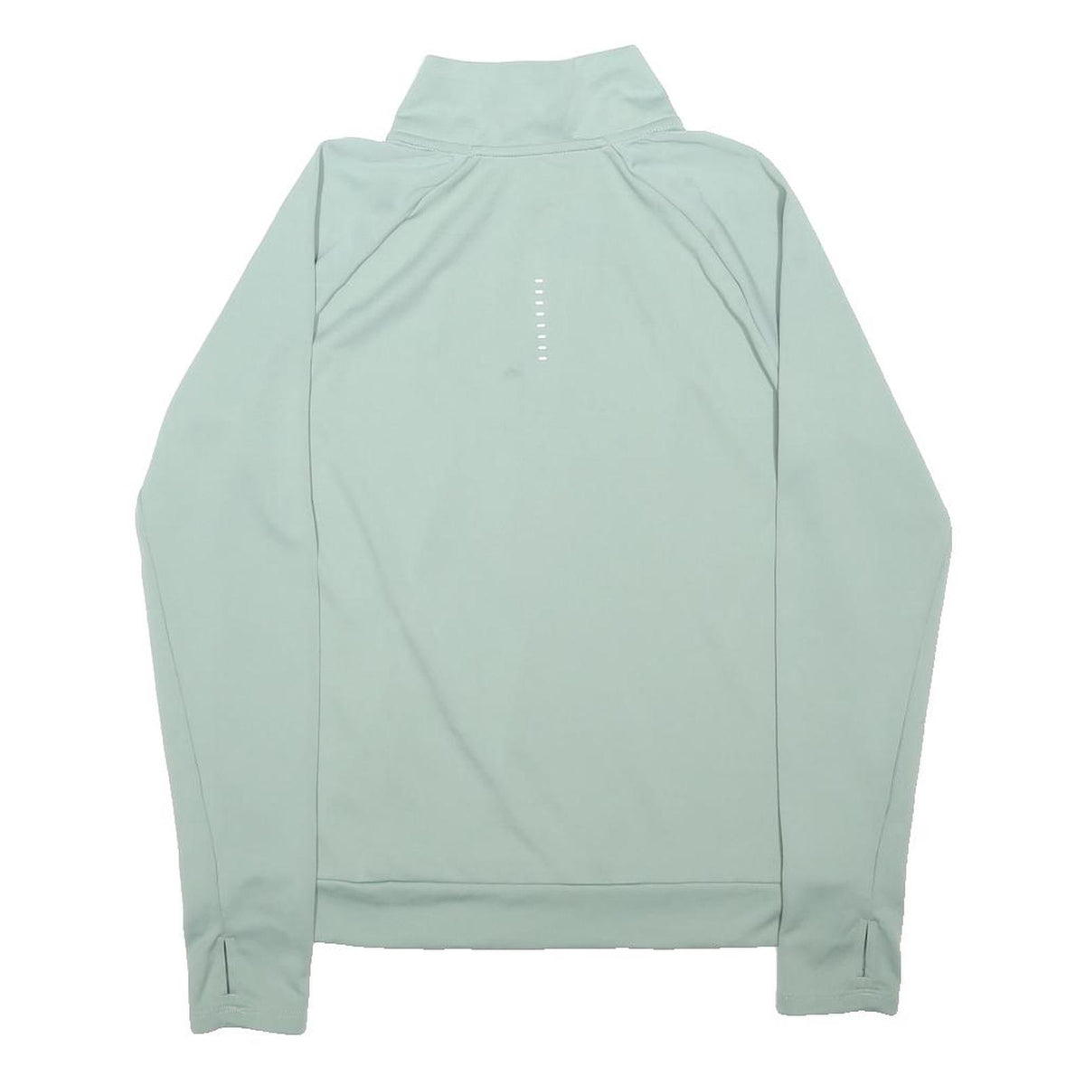 NIKE RUNNING Womens Green 1/4 Zip S Athletic Pullover Sweatshirt Sportswear
