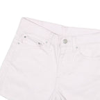 LEVI'S Mens White Denim Cut-Off Shorts M W26 Frayed Hem Casual Summer