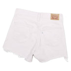 LEVI'S Mens White Denim Cut-Off Shorts M W26 Frayed Hem Casual Summer