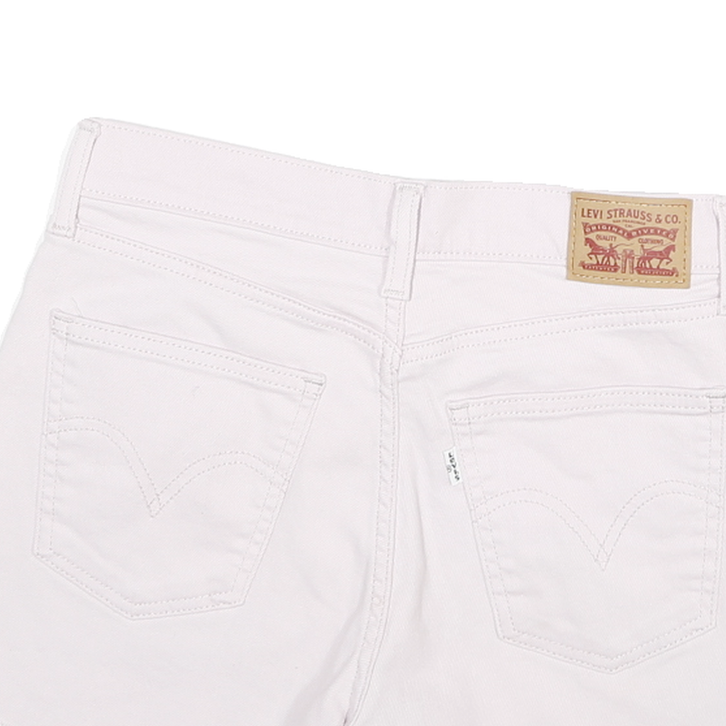 LEVI'S Mens White Denim Cut-Off Shorts M W26 Frayed Hem Casual Summer