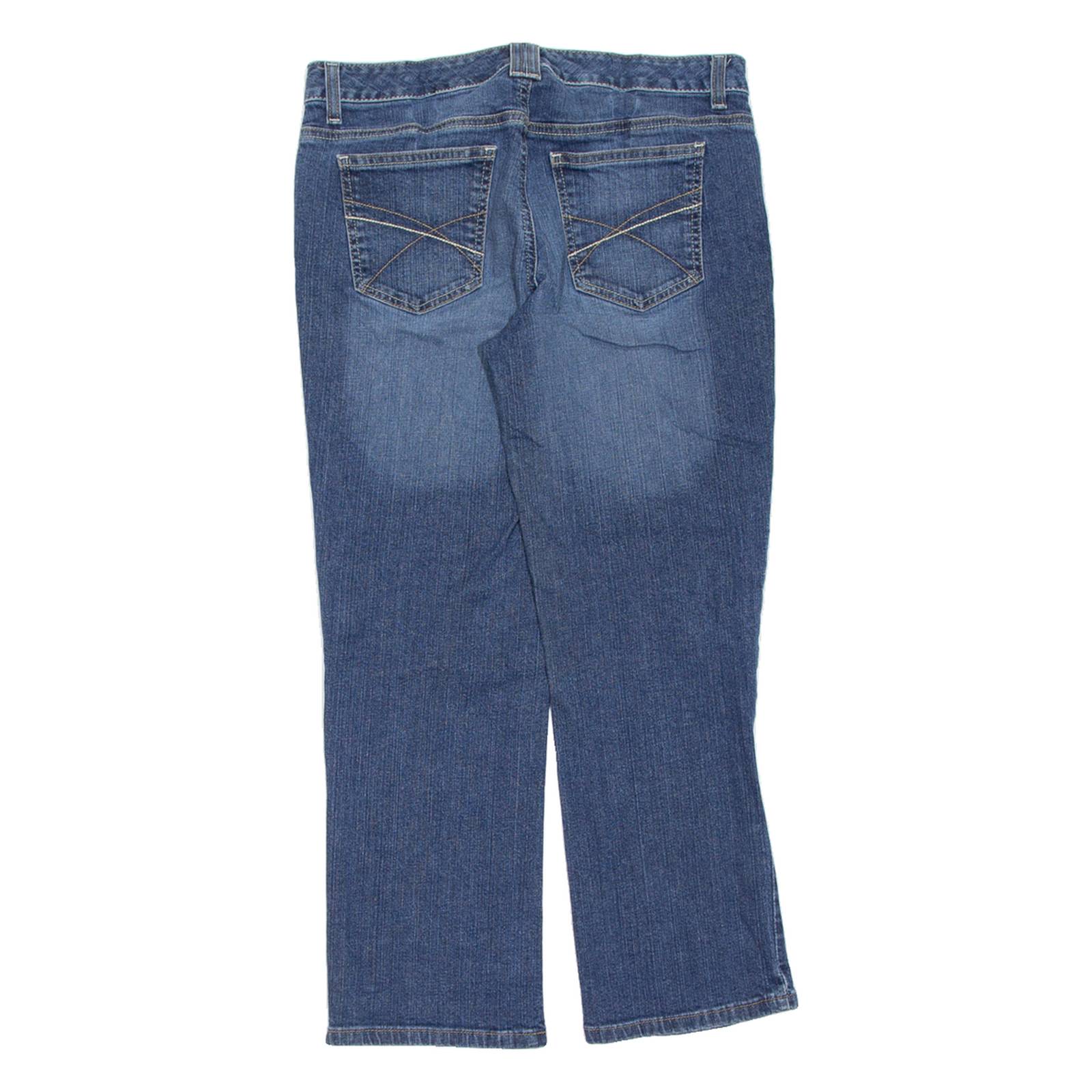 TOMMY HILFIGER Womens Jeans Blue Slim Straight Stone Wash W30 L25