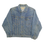LEE Mens Blue Denim Button Jacket L Cotton Classic Vintage Style Casual