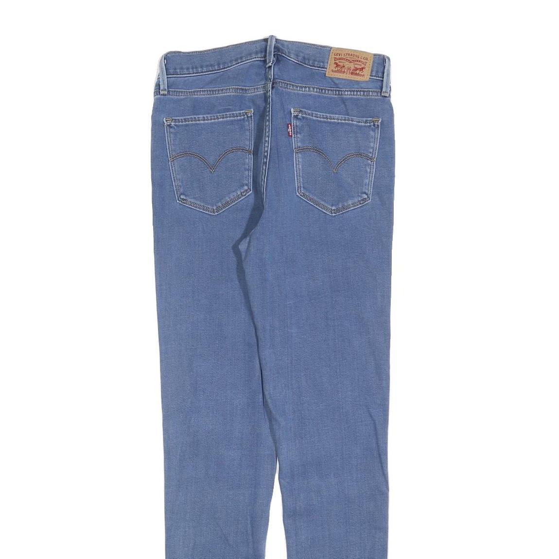 LEVI'S 720 Womens Jeans Blue Slim Skinny Denim Medium W29 L32 Zip