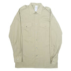 SCHILD Mens Plain Shirt Green Long Sleeve L
