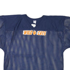 RUSSELL ATHLETIC Mens Navy Blue Polyester Blend Wild Cats Graphic T-Shirt XL