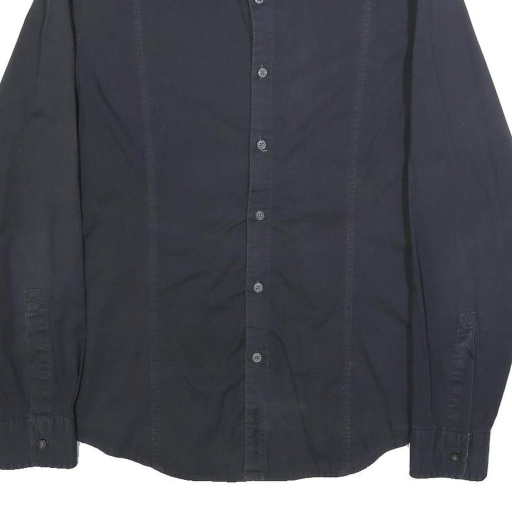 CALVIN KLEIN JEANS Mens Blue Shirt M Cotton Blend Casual Button Shirt