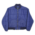 UNITED COLORS OF BENETTON Mens Blue Bomber Jacket S Polyamide Plain Zip Pocket