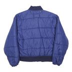 UNITED COLORS OF BENETTON Mens Blue Bomber Jacket S Polyamide Plain Zip Pocket