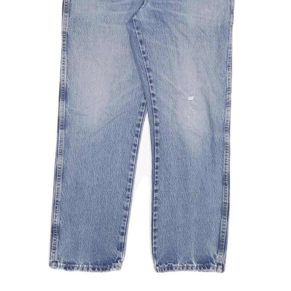 DICKIES Mens Regular Fit Blue Denim Jeans W34 L30 Zip Cotton Blend