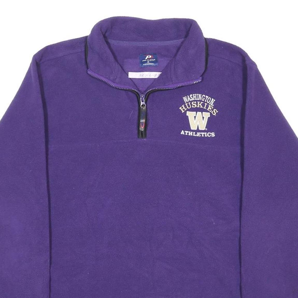 PRO PLAYER Mens Purple Washington Huskies Athletics Patterned Pullover Jumper M