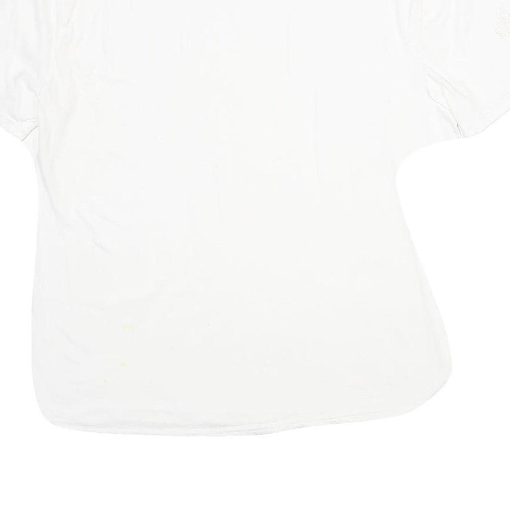 TRUE RELIGION Mens White XL Plain Short Sleeve Crew Neck Cotton T-Shirt