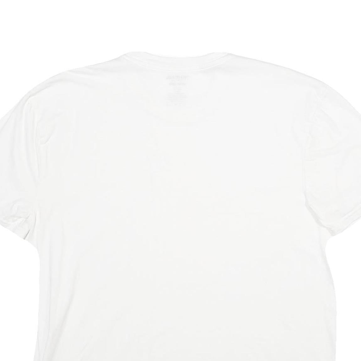 TRUE RELIGION Mens White XL Plain Short Sleeve Crew Neck Cotton T-Shirt