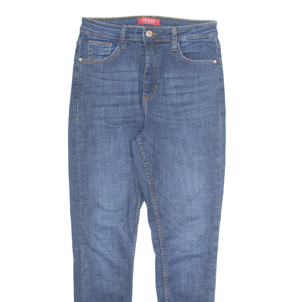 GUESS Mens Jeans Blue Regular Tapered Stone Wash W28 L28