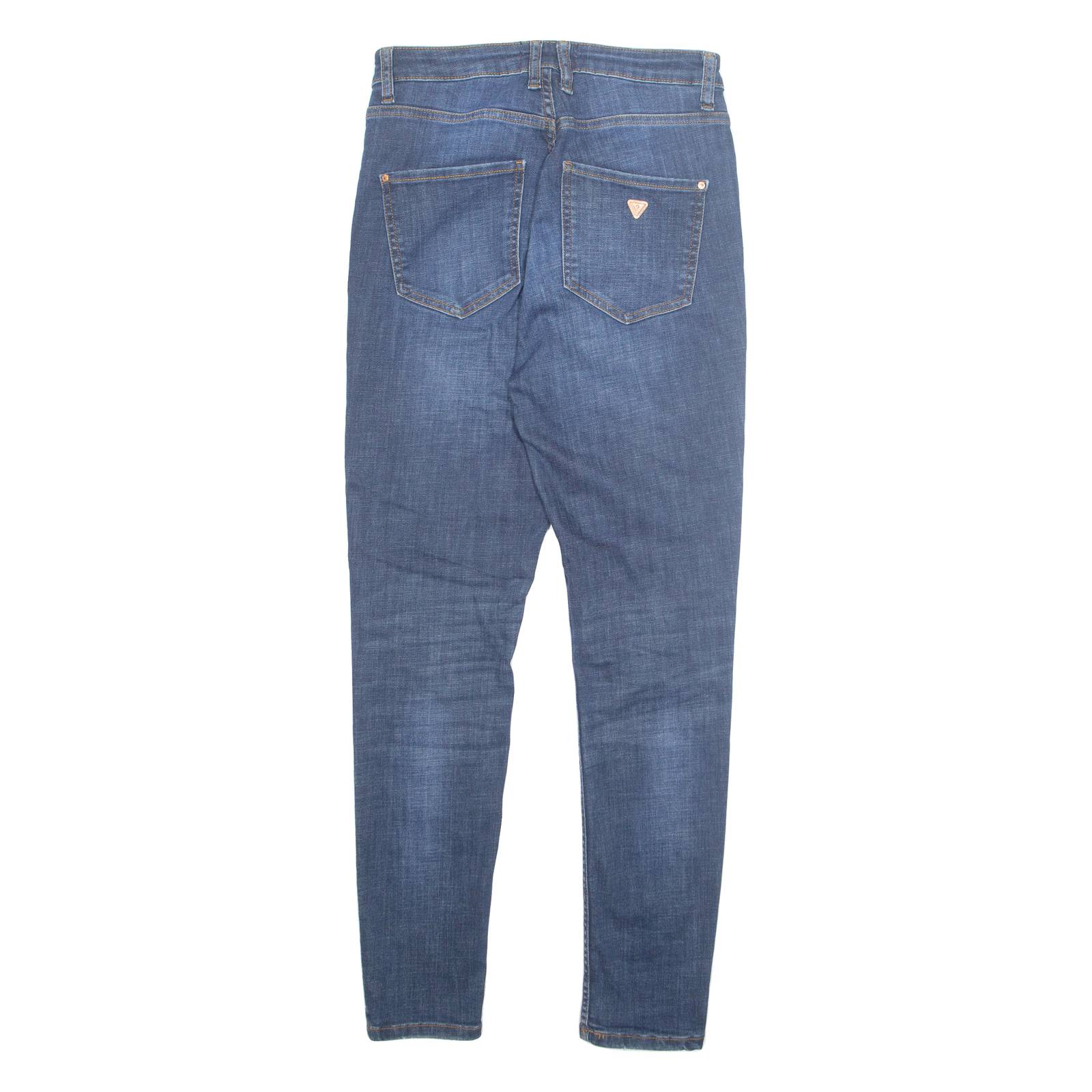 GUESS Mens Jeans Blue Regular Tapered Stone Wash W28 L28