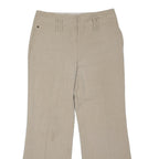 PER UNA Womens Beige Viscose Blend Loose Straight Leg Trousers W32 L30 Casual