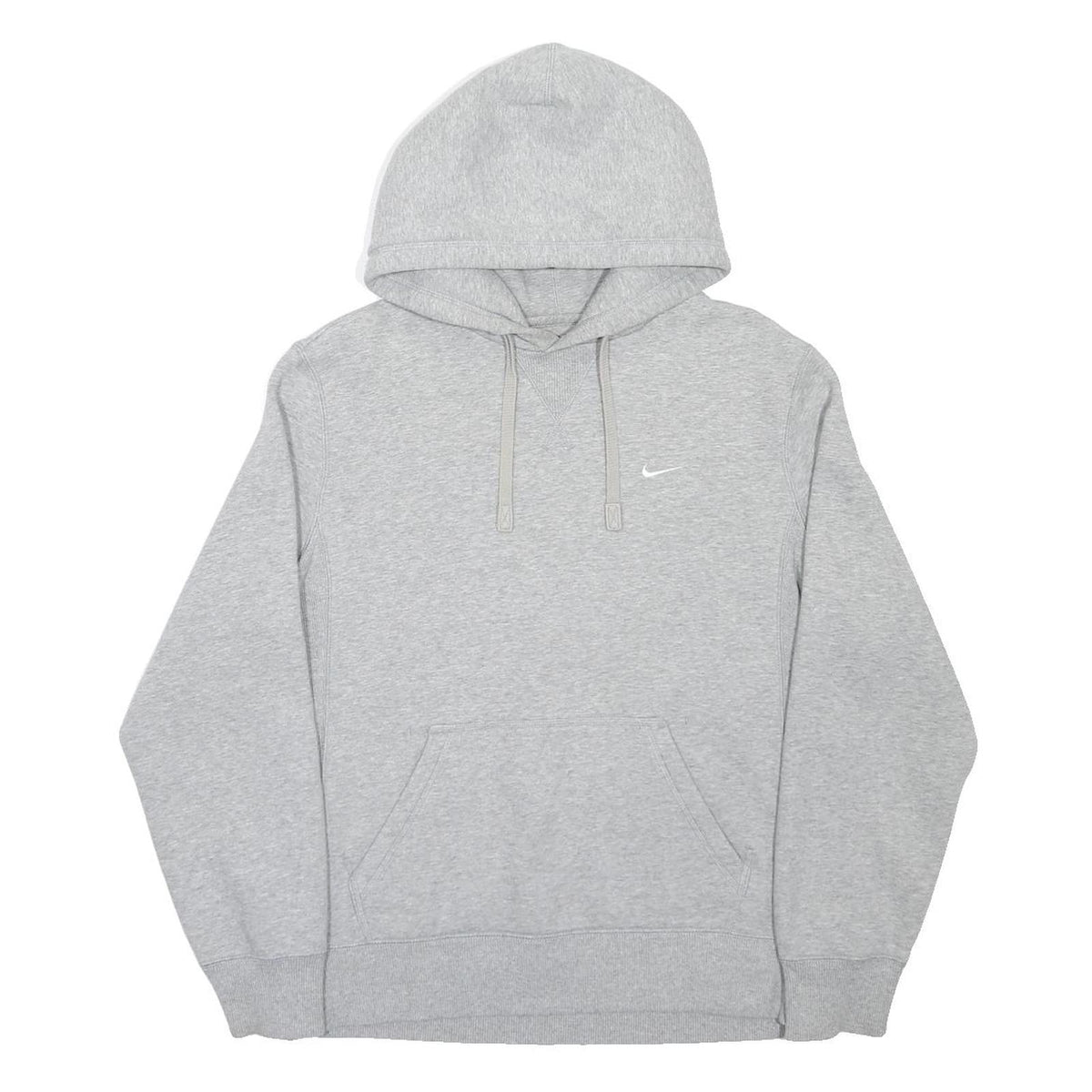 NIKE Mens Grey Pullover Hoodie M Small Swoosh Logo Casual Wear
