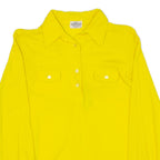 Womens Polo Shirt Yellow Long Sleeve S