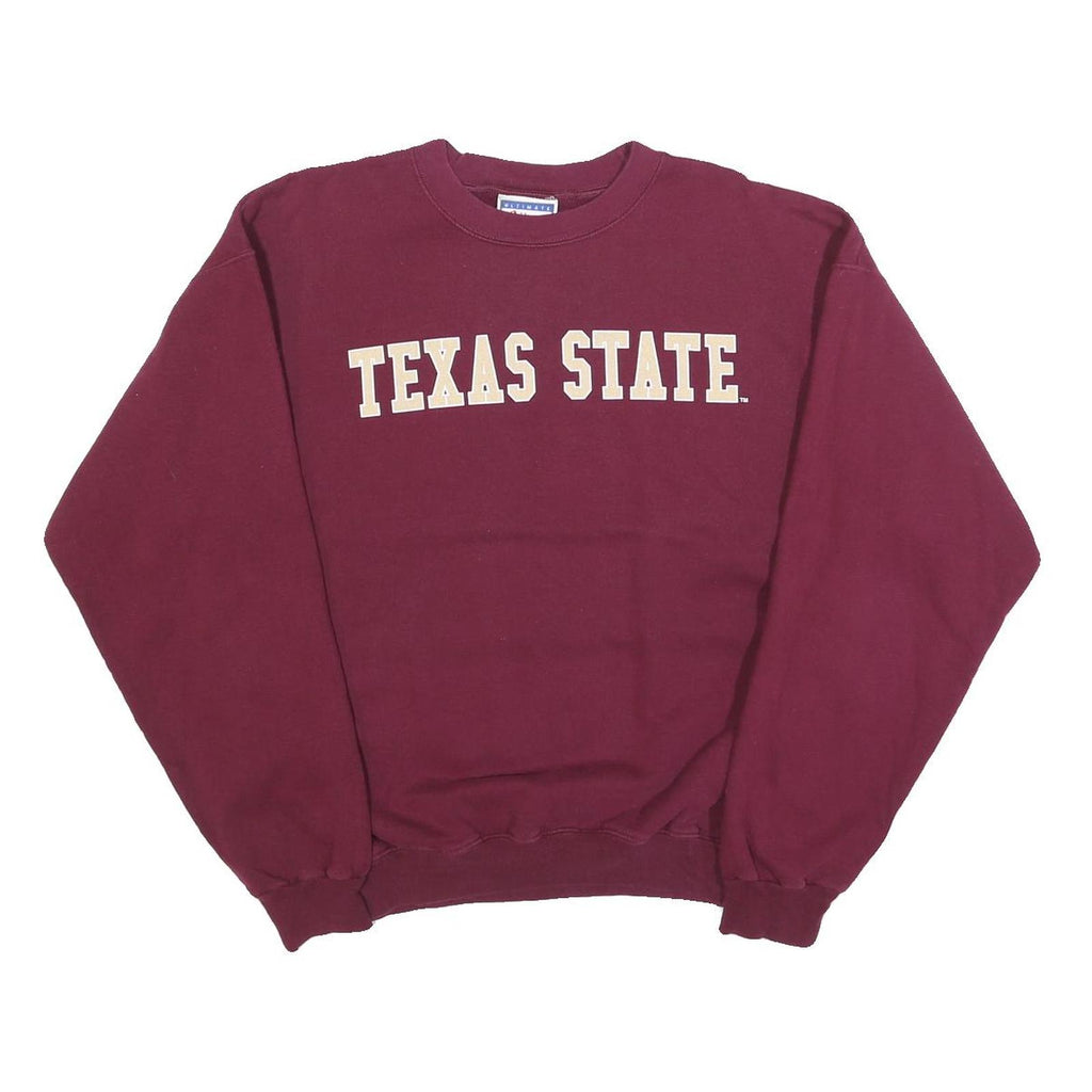 HANES Mens Maroon Texas State Crew Neck M Cotton Blend Sweatshirt
