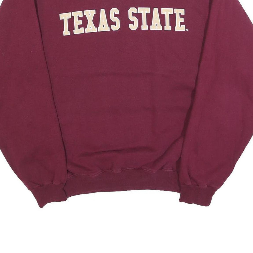 HANES Mens Maroon Texas State Crew Neck M Cotton Blend Sweatshirt