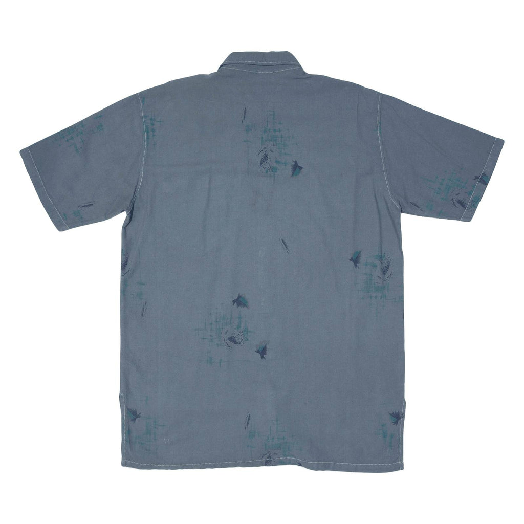 LEVEL DISTRICT Mens Shirt Blue Crazy Pattern 3XL