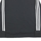 ADIDAS Womens Black Crew Neck Sweatshirt L Cotton Blend Sportswear
