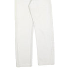 LEVI'S 501 Womens White Regular Straight Denim Jeans W24 L28 Button Cotton Blend