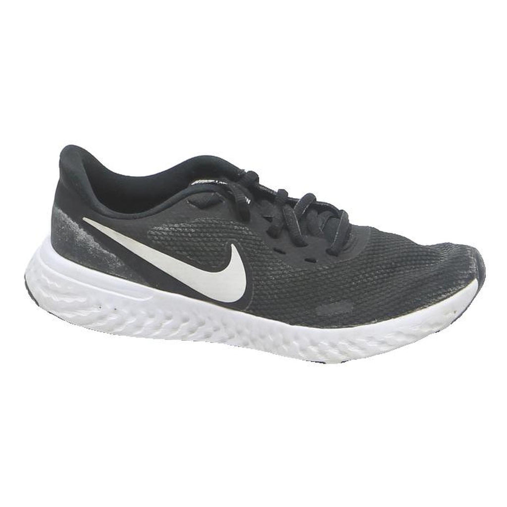 NIKE Womens Running Trainers Black White Synthetic UK 4.5 Lightweight Cushioned