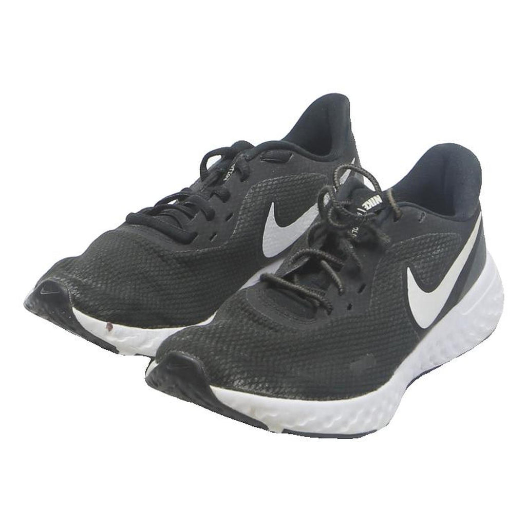 NIKE Womens Running Trainers Black White Synthetic UK 4.5 Lightweight Cushioned