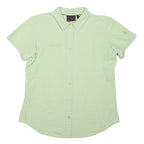 MAMMUT Womens Green Check Shirt L Technical Lightweight Button Shirt Outdoors