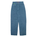 EMPYRE Womens Corduroy Trousers Blue Relaxed Straight W25 L30