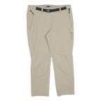 TREVOLUTION Womens Polyester Blend Beige Regular Straight Trousers W32 L26