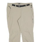 TREVOLUTION Womens Polyester Blend Beige Regular Straight Trousers W32 L26