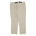 TREVOLUTION Womens Polyester Blend Beige Regular Straight Trousers W32 L26