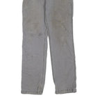 CARHARTT Mens Regular Fit Grey Cotton Blend Jeans W33 L30 Workwear Zip Closure