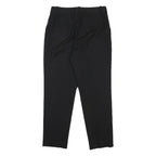 REISS Womens Wool Blend Black Regular Fit Trousers W29 L26 Classic Zip