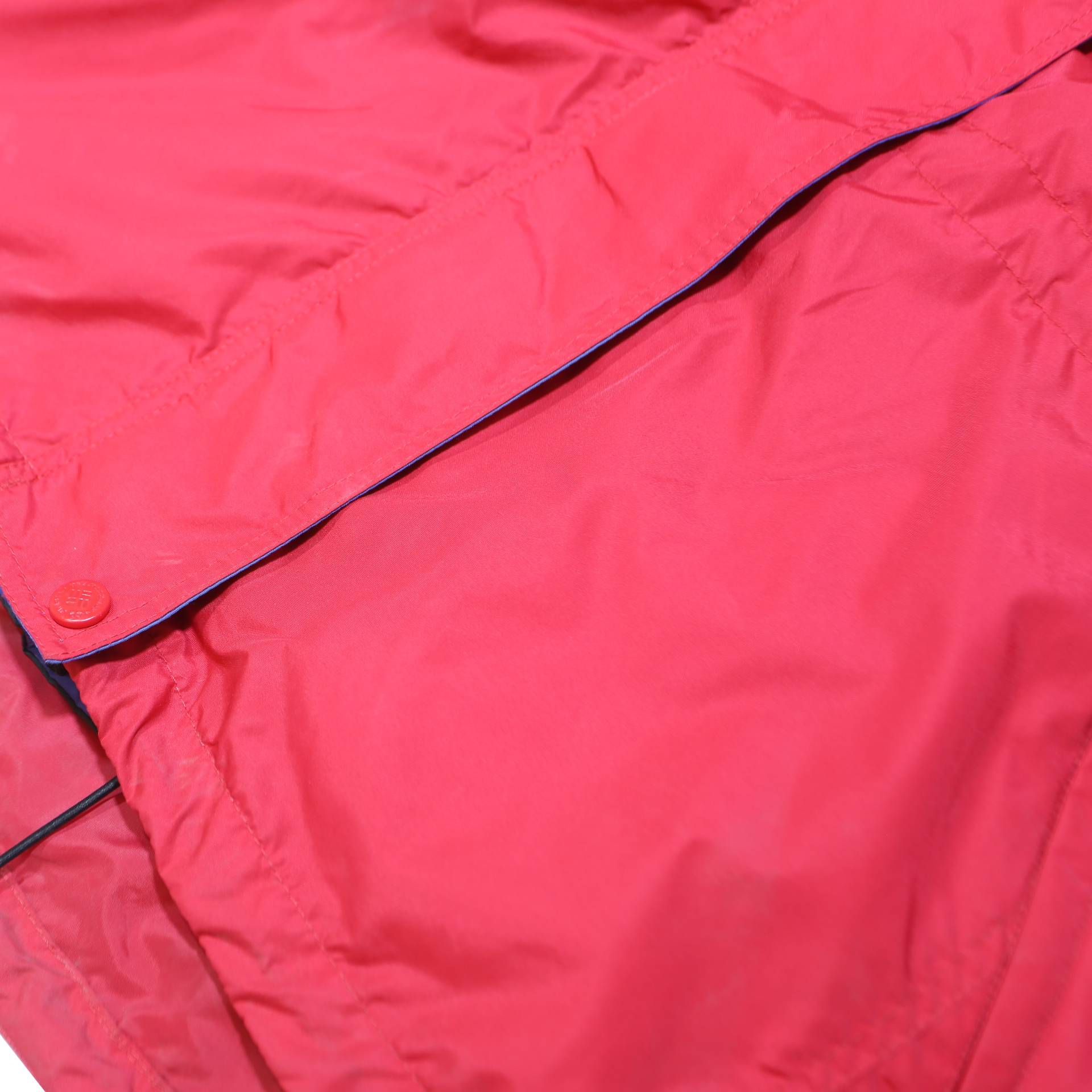 COLUMBIA Mens Red & Grey Outdoor Jacket XL Polyester Colourblock Zip Hooded